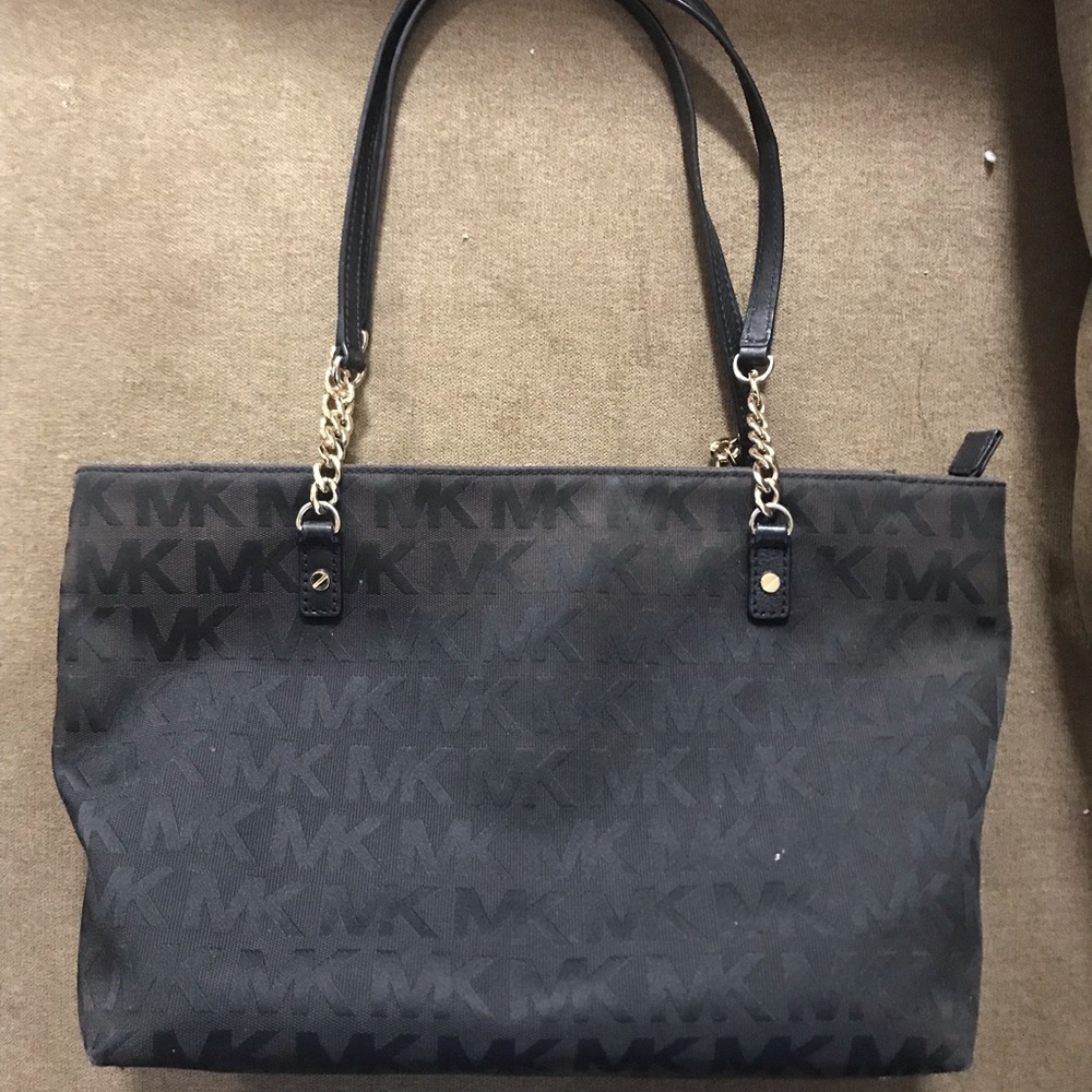 TRADED Black gold Michael Kors purse